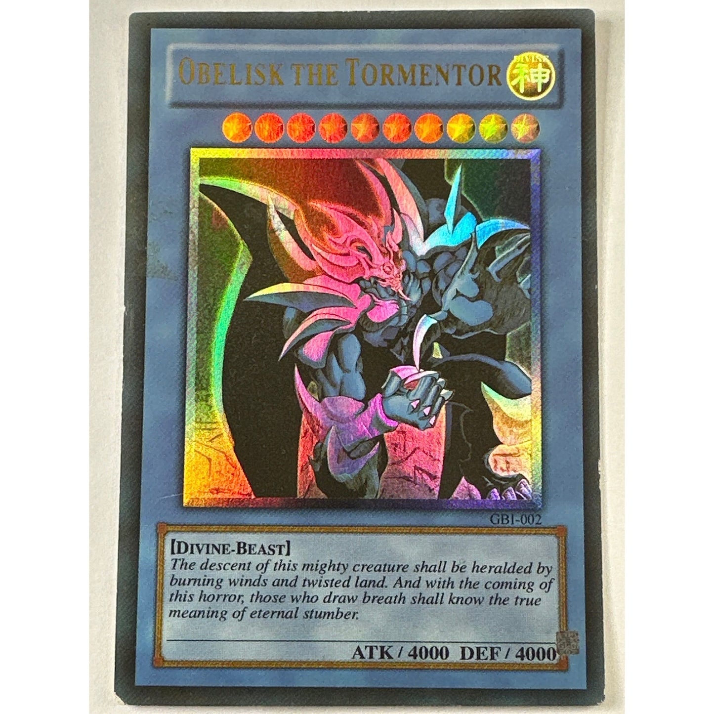 Obelisk The Tormentor Ultra Rare GBI-002