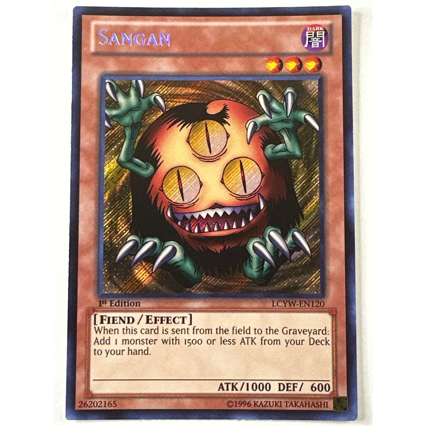1st Edition Sangan Secret Rare LCYW-EN120