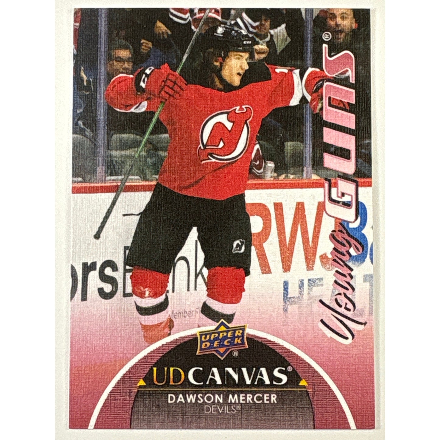 2021-22 Upper Deck Series 2 Dawson Mercer UD Canvas Young Guns
