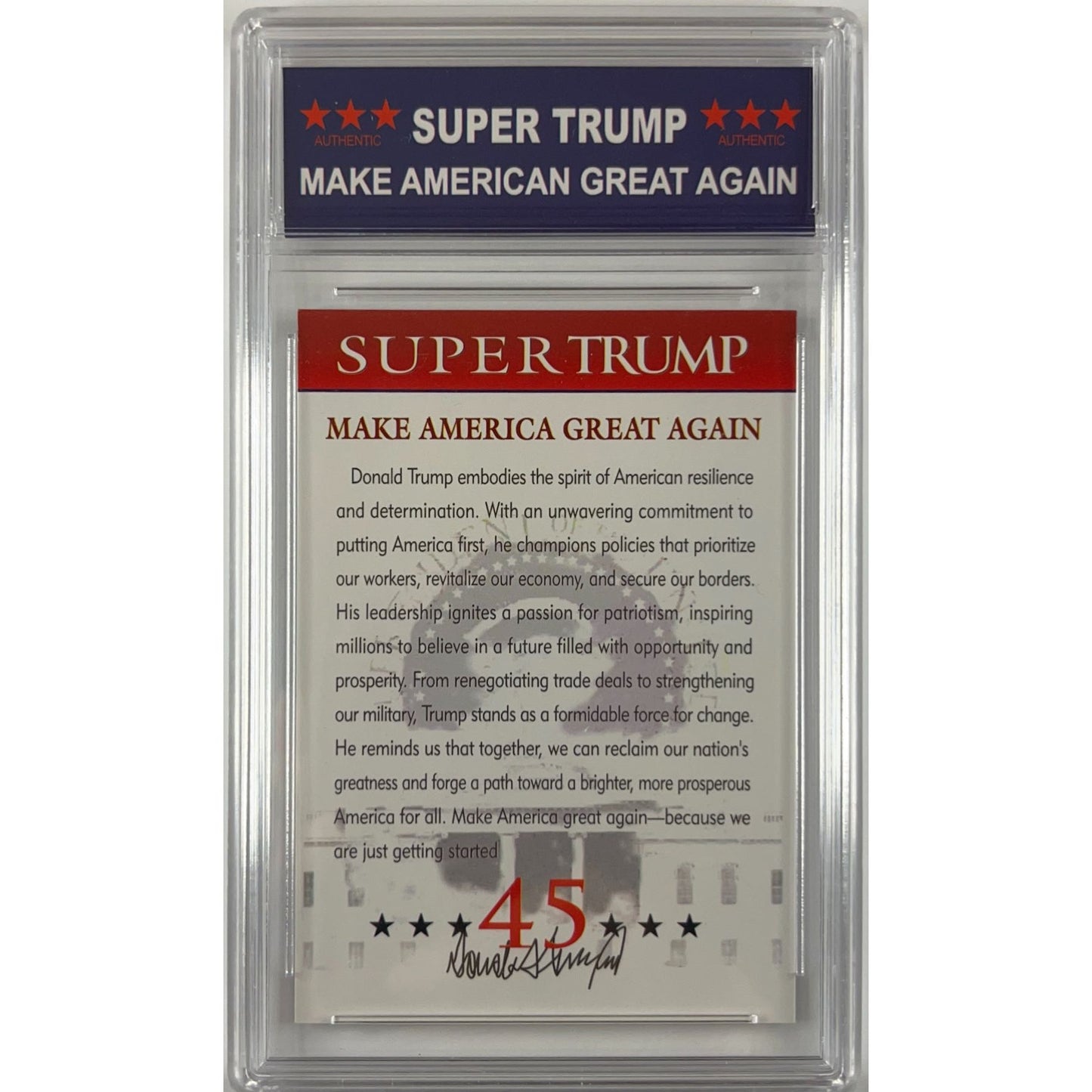 Donald Trump “Super Trump” Limited Run TRUMP 10 | Local Legends Cards & Collectibles
