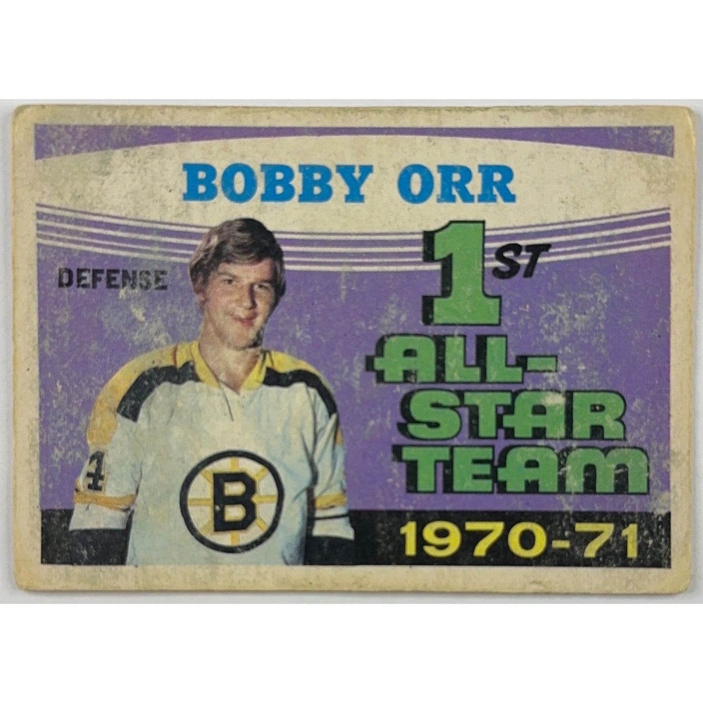 1971-72 Topps Bobby Orr 1st All Star Team