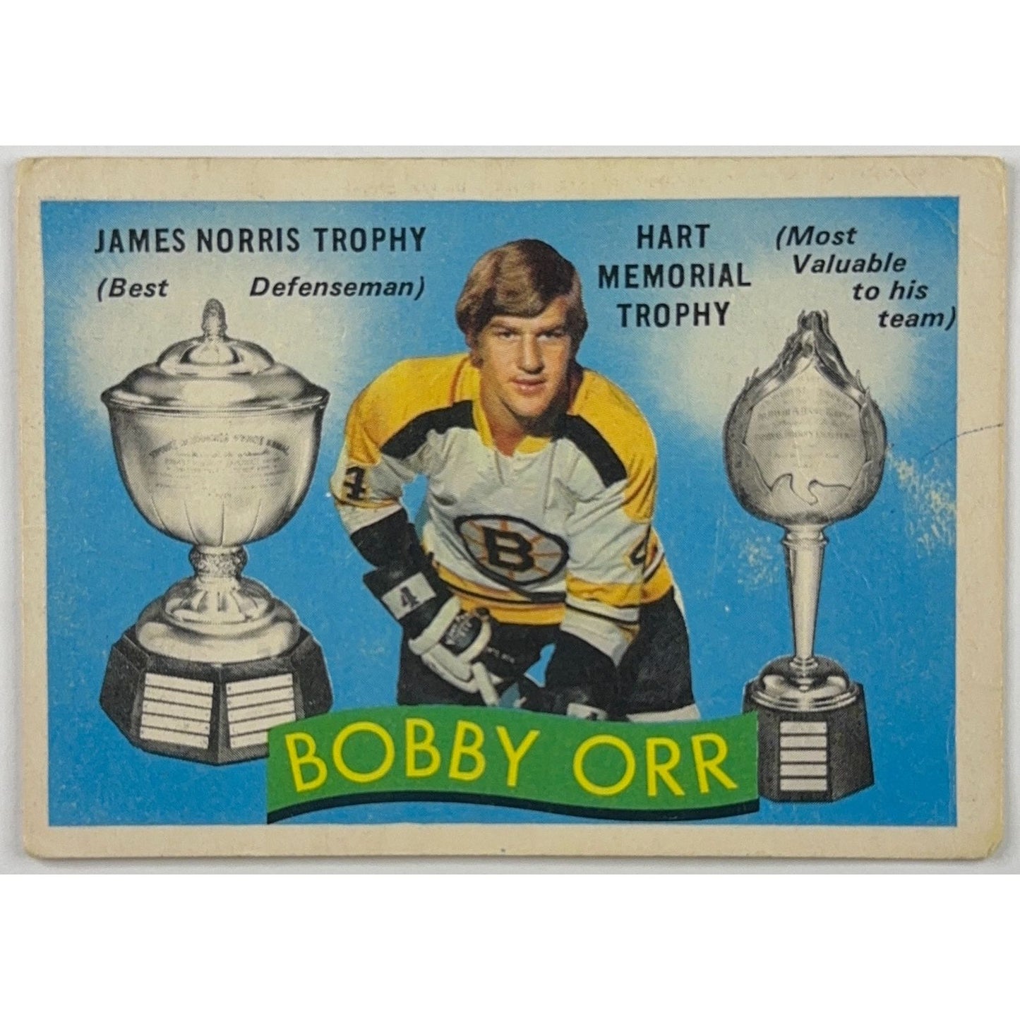 1971-72 Topps Bobby Orr “Hardware Day” Hart Trophy / Norris