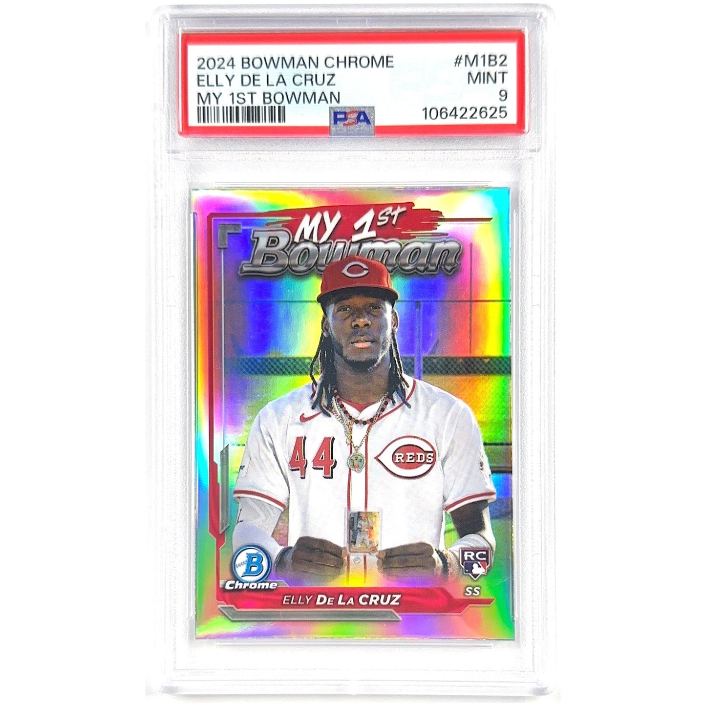 2024 Bowman Chrome Elly De La Cruz My 1st Bowman Refractor PSA 9 MINT