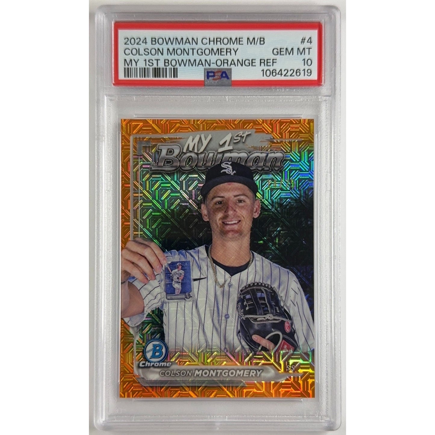 2024 Bowman Chrome Colson Montgomery My 1st Bowman Orange Refractor 14/25