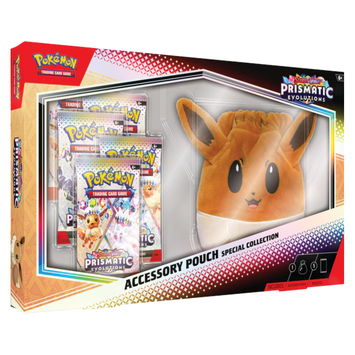 (HOME) Pokémon Prismatic Evolutions Accessory Eevee Pouch Special Collection | Local Legends Cards & Collectibles