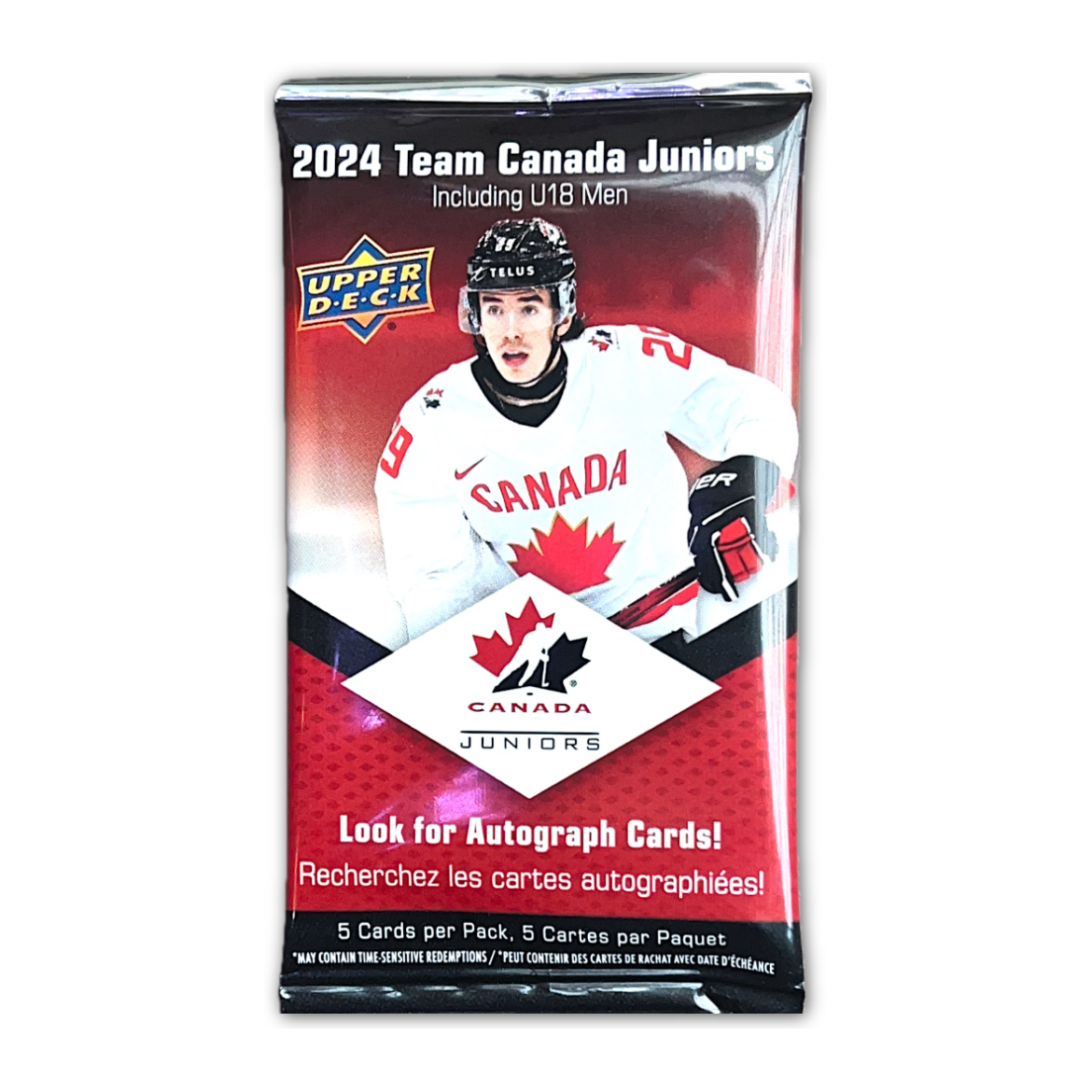 2024 Upper Deck Team Canada Juniors Hockey Retail Pack | Local Legends Cards & Collectibles