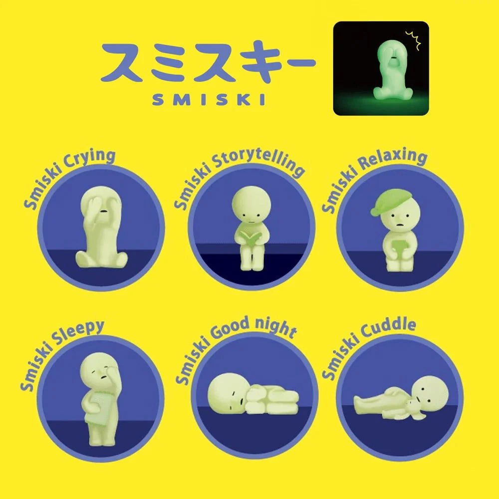 Smiski Hippers Bedroom Series Glow in the Dark Mystery Blind Figure Box