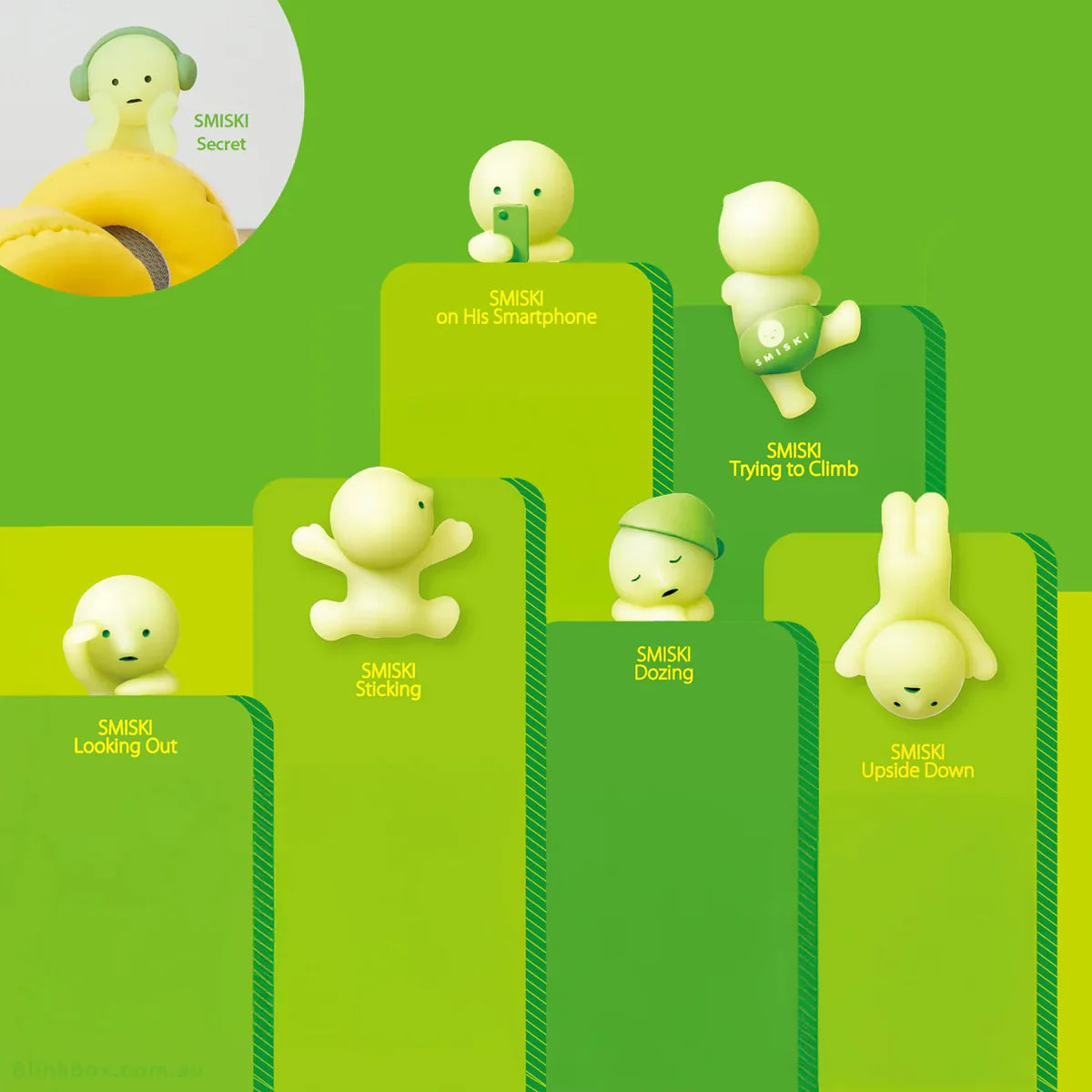 Smiski Hippers Glow in the Dark Blind Mystery Figure Box