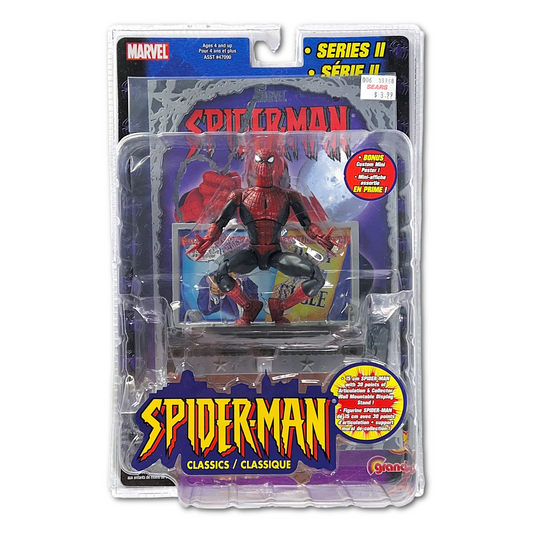 2001 Marvel ToyBiz Spider-Man Series 2 Classics Figure and Wall Mount Stand