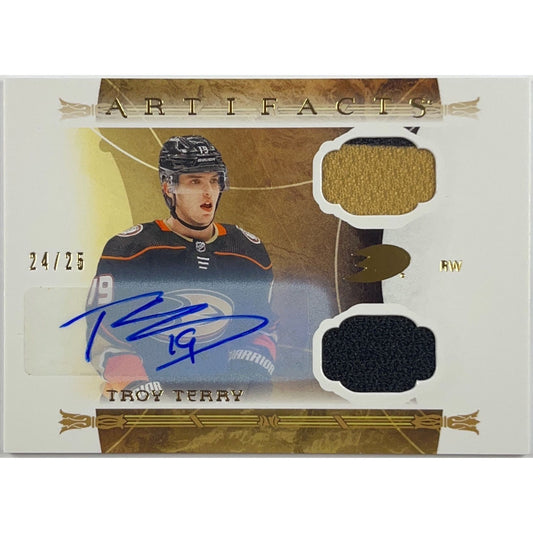 2022-23 Artifacts Troy Terry Dual Patch Auto /25
