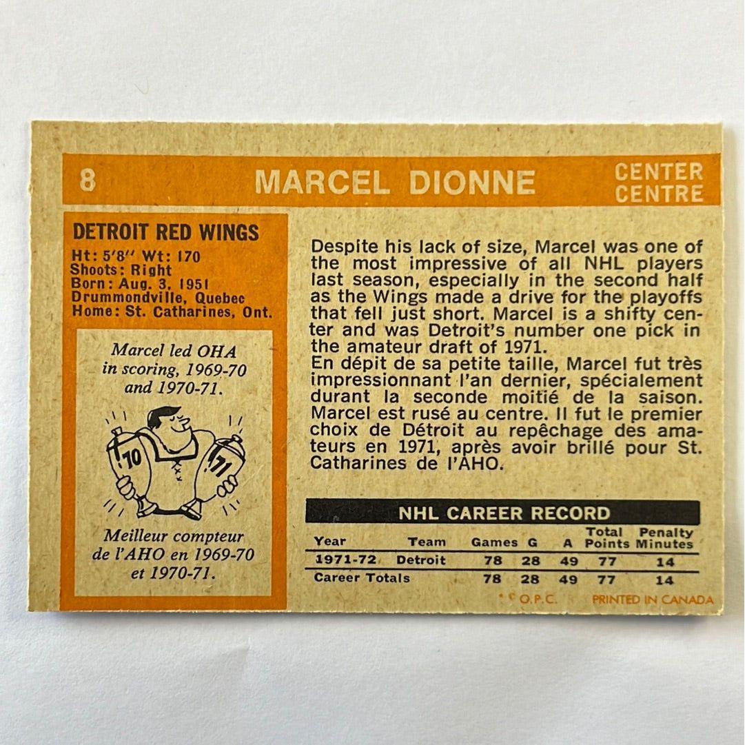 1972-73 O-Pee-Chee Marcel Dionne 2nd Year #8 | Local Legends Cards & Collectibles