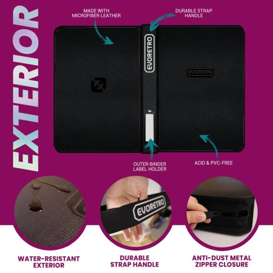 EvoRetro Shield + Toploader Binder 3x3