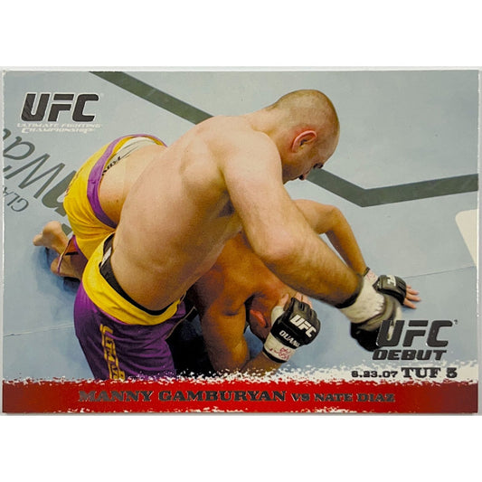 2009 Topps 1st Round Manny Gamburyan Vs Nate Diaz RC | Local Legends Cards & Collectibles