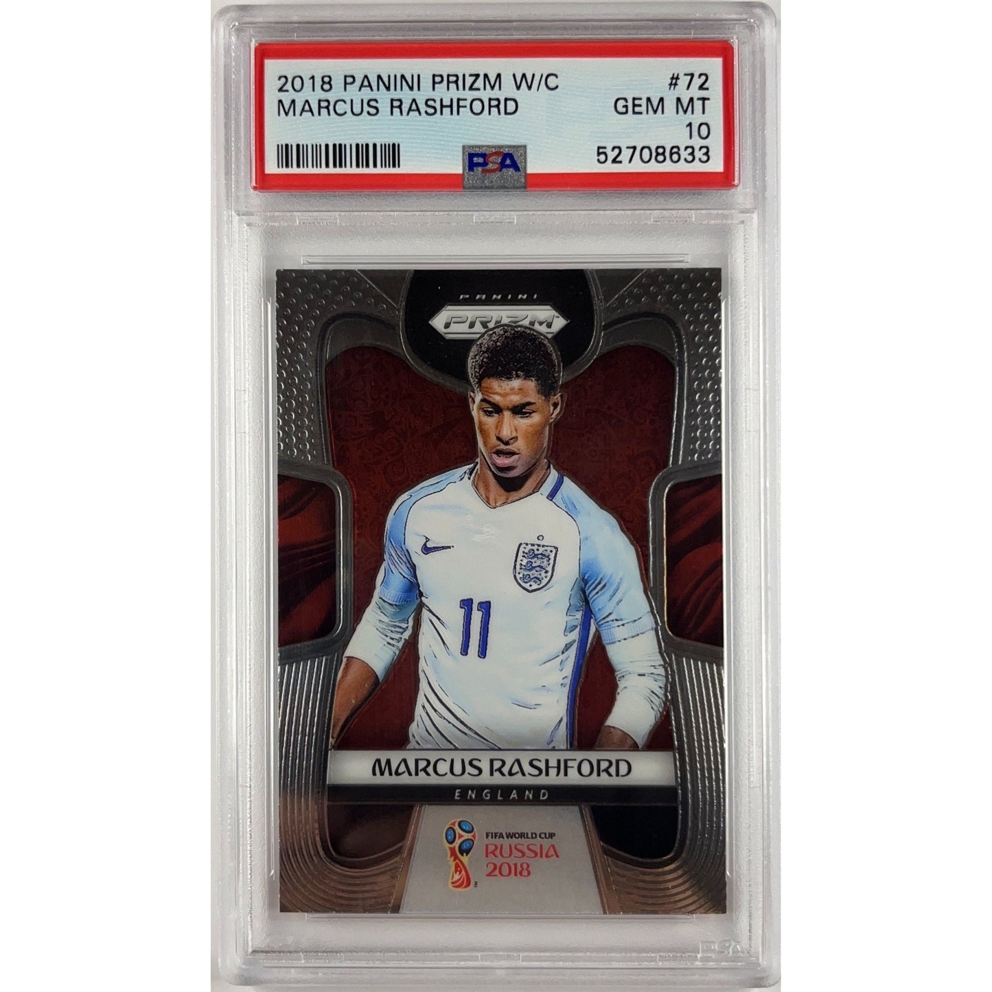 2018 Panini Prizm World Cup Marcus Rashford PSA 10 | Local Legends Cards & Collectibles