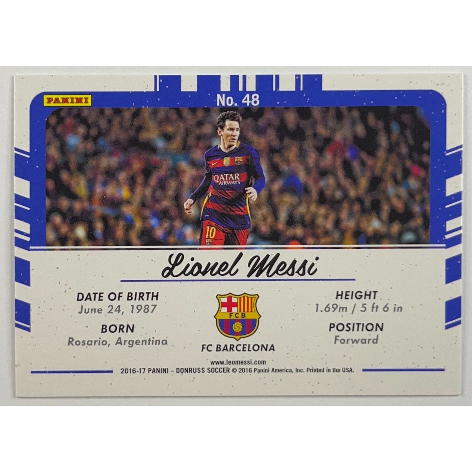 2016-17 Donruss Lionel Messi Picture Perfect | Local Legends Cards & Collectibles