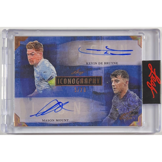 2021 Leaf Kevin De Bruyne Mason Mount Iconography Auto /20