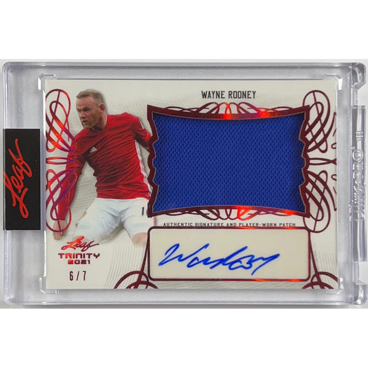 2021 Leaf Trinity Wayne Rooney Player Worn Patch Auto /7
