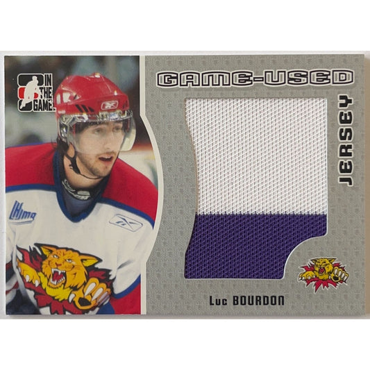 2005-06 In The Game Luc Bourdon Game Used Jersey /100 | Local Legends Cards & Collectibles