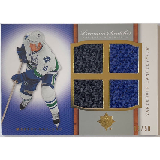2007-08 Ultimate Collection Markus Naslund Premium Swatches Authentic Memorabilia /50 | Local Legends Cards & Collectibles