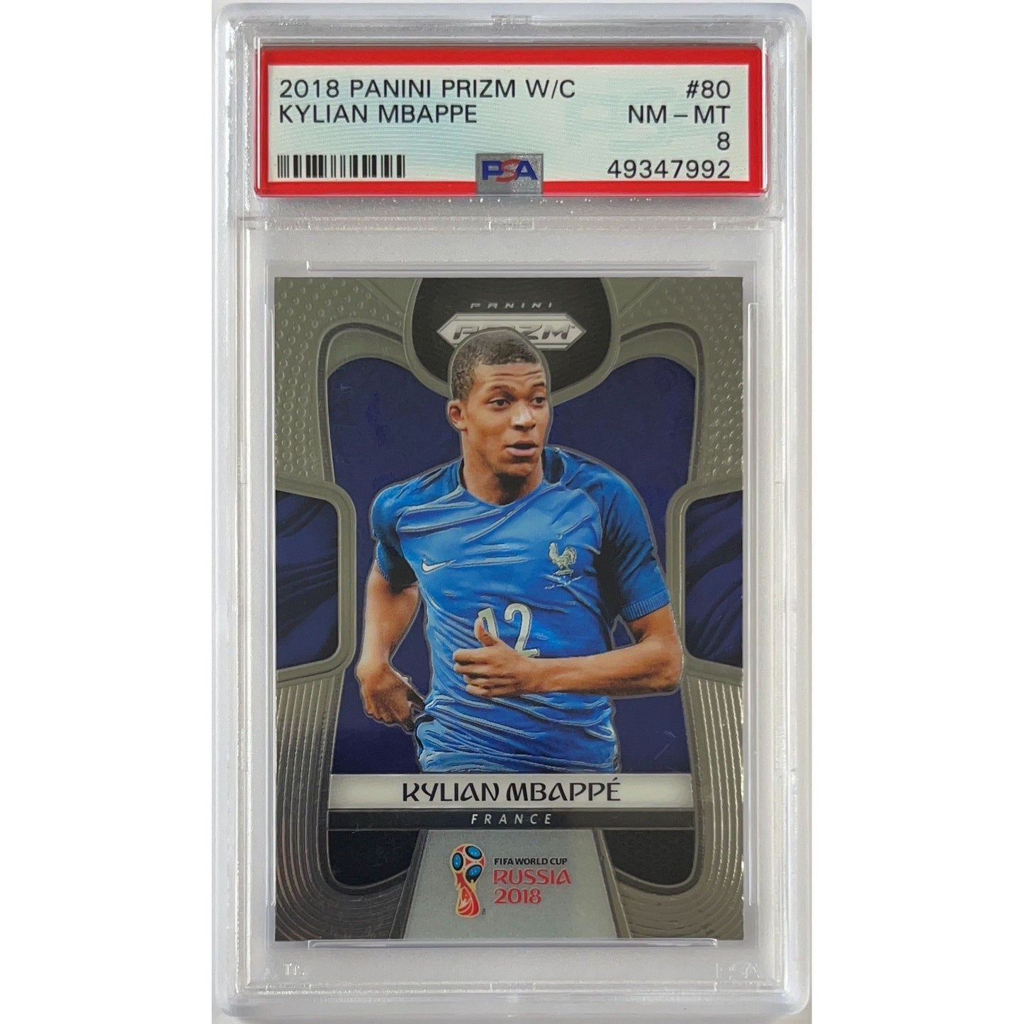 2018 Prizm World Cup Kylian Mbappe RC PSA 8 NM-MT | Local Legends Cards & Collectibles