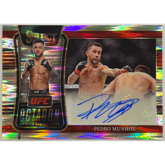 2022 Select Pedro Munhoz Octagon Action Signatures Flash Prizm | Local Legends Cards & Collectibles