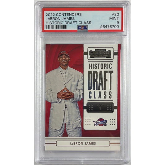 2022-23 Contenders LeBron James Historic Draft Class PSA 9 | Local Legends Cards & Collectibles