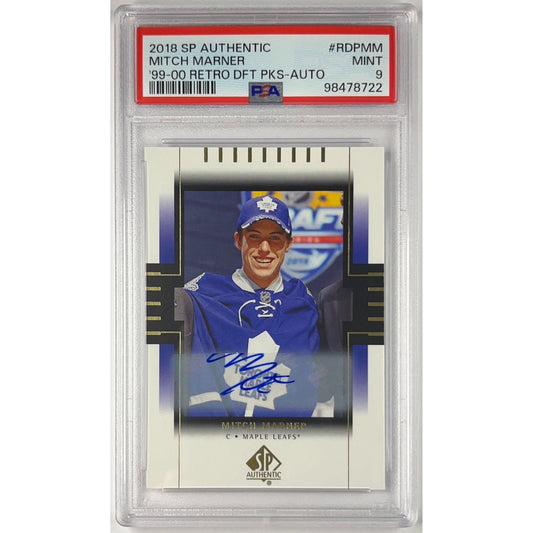 2018-19 SP Authentic Mitch Marner ‘99-00 Retro Draft Picks Auto PSA 9 MINT | Local Legends Cards & Collectibles