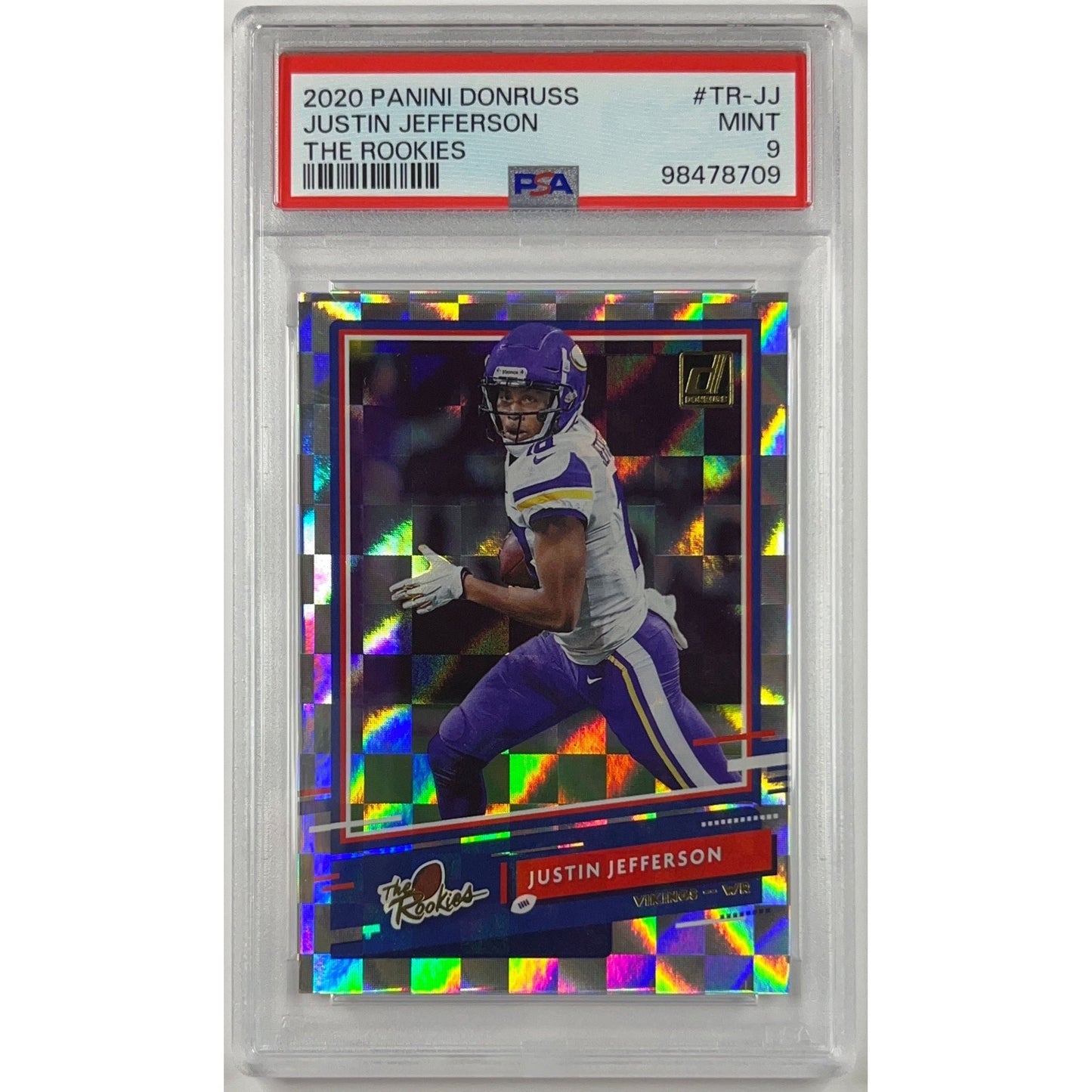 2020 Donruss Justin Jefferson The Rookies PSA 9 MINT