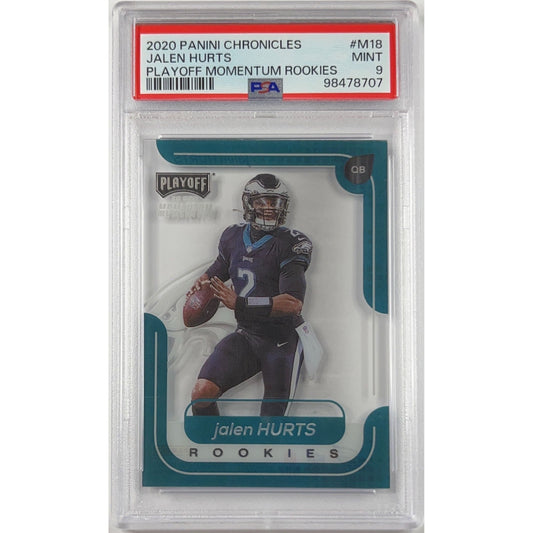2020 Chronicles Jalen Hurts Playoff Momentum Rookies PSA 9 MINT | Local Legends Cards & Collectibles