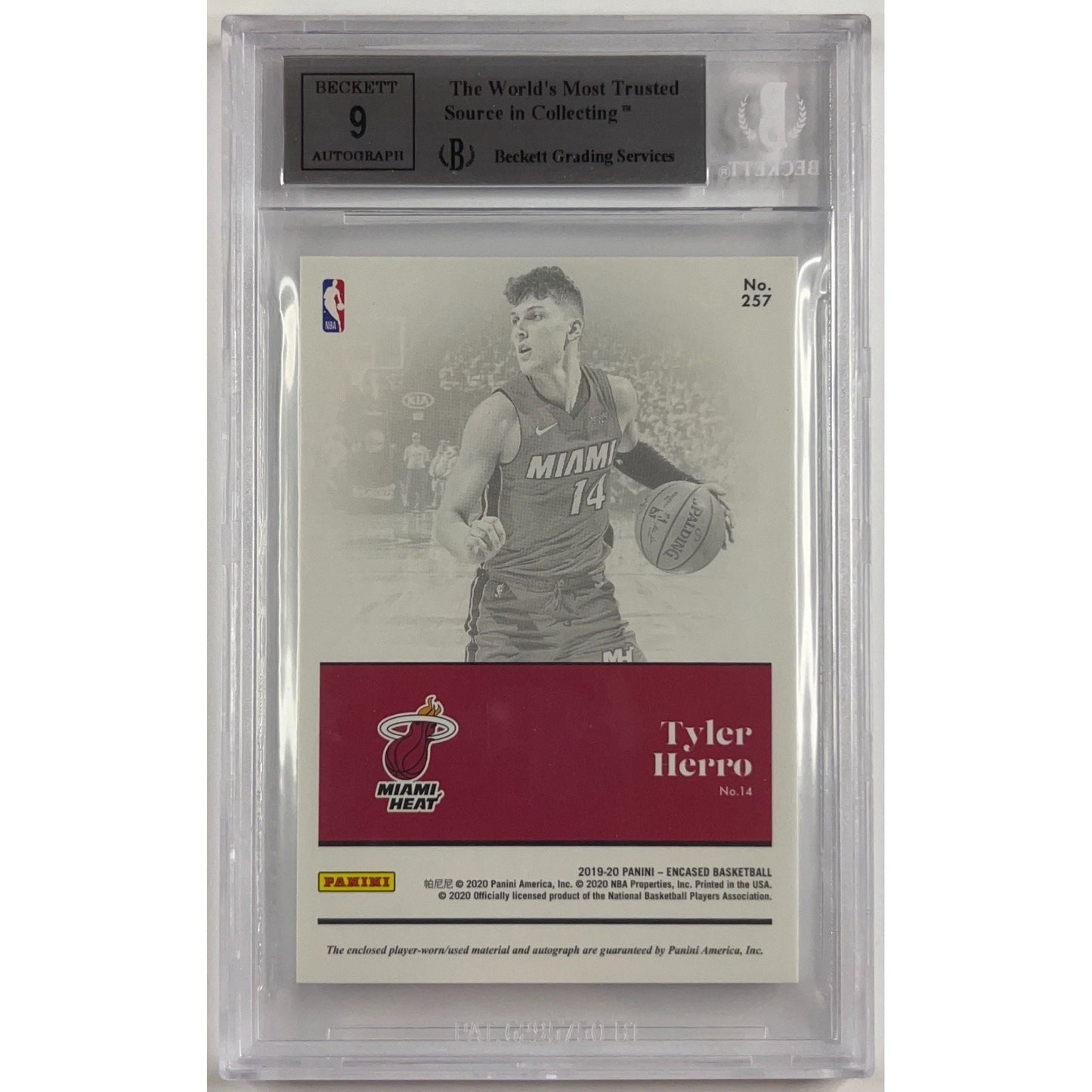 2019-20 Panini Encased Tyler Herro Rookie Patch Auto /99 | Local Legends Cards & Collectibles
