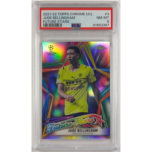2021-22 Topps Chrome Jude Bellingham Future Stars PSA 8 NEAR MINT - MINT | Local Legends Cards & Collectibles