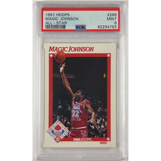 1991-92 Hoops Magic Johnson All Star PSA 9 MINT | Local Legends Cards & Collectibles