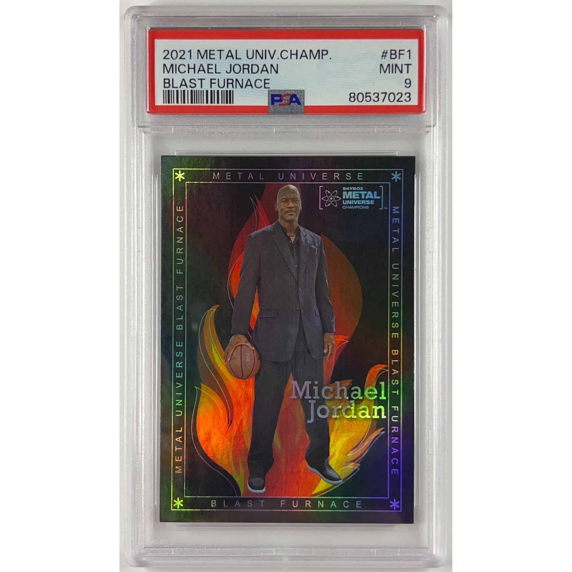 2021 Skybox Metal Universe Champions Michael Jordan Blast Furnace PSA 9 MINT | Local Legends Cards & Collectibles