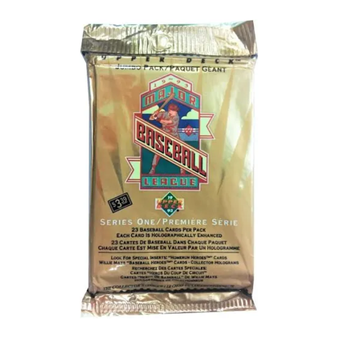 1993 Upper Deck Series 1 MLB Baseball Jumbo Pack | Local Legends Cards & Collectibles