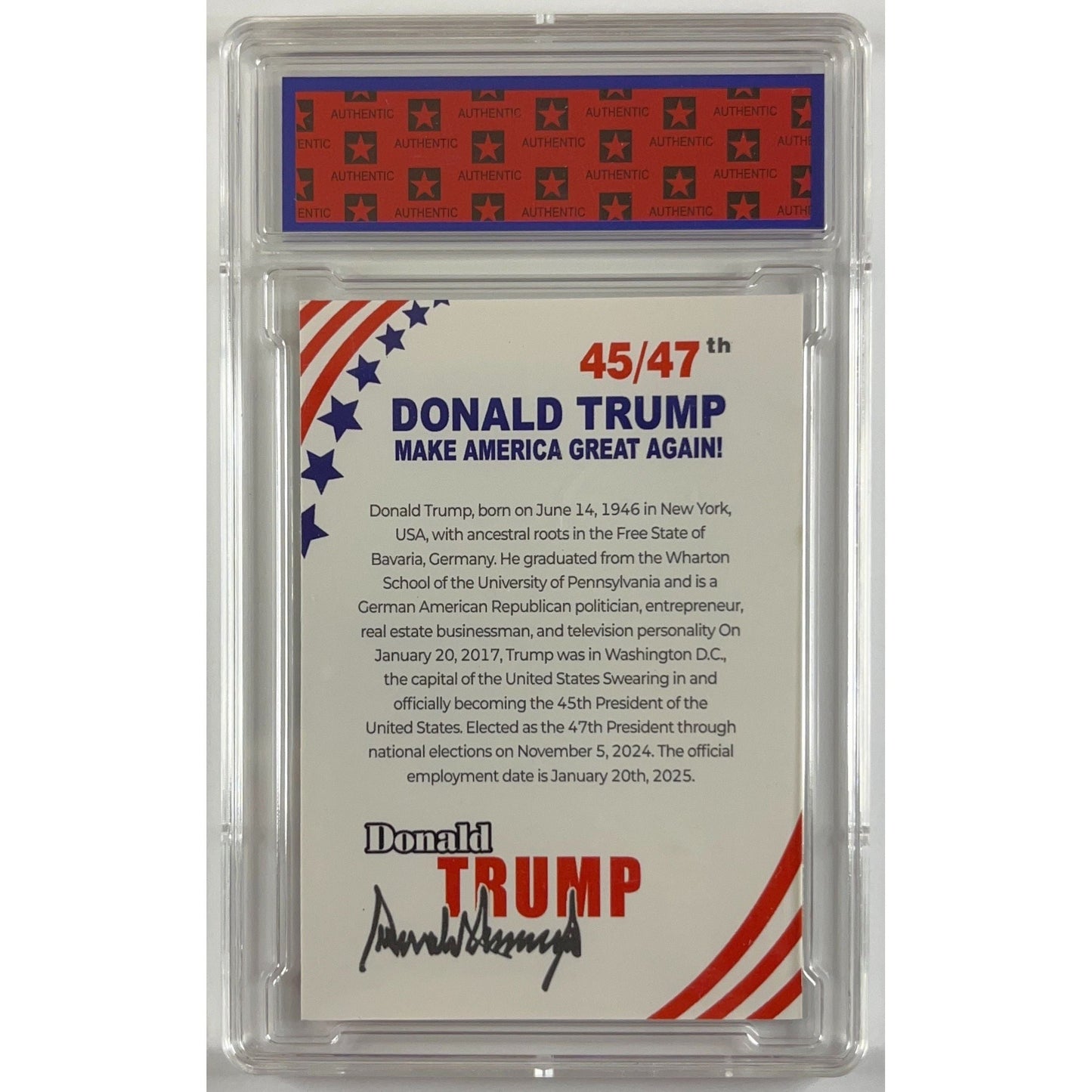 Donald Trump “45th/47th” Holo TRUMP 10 | Local Legends Cards & Collectibles