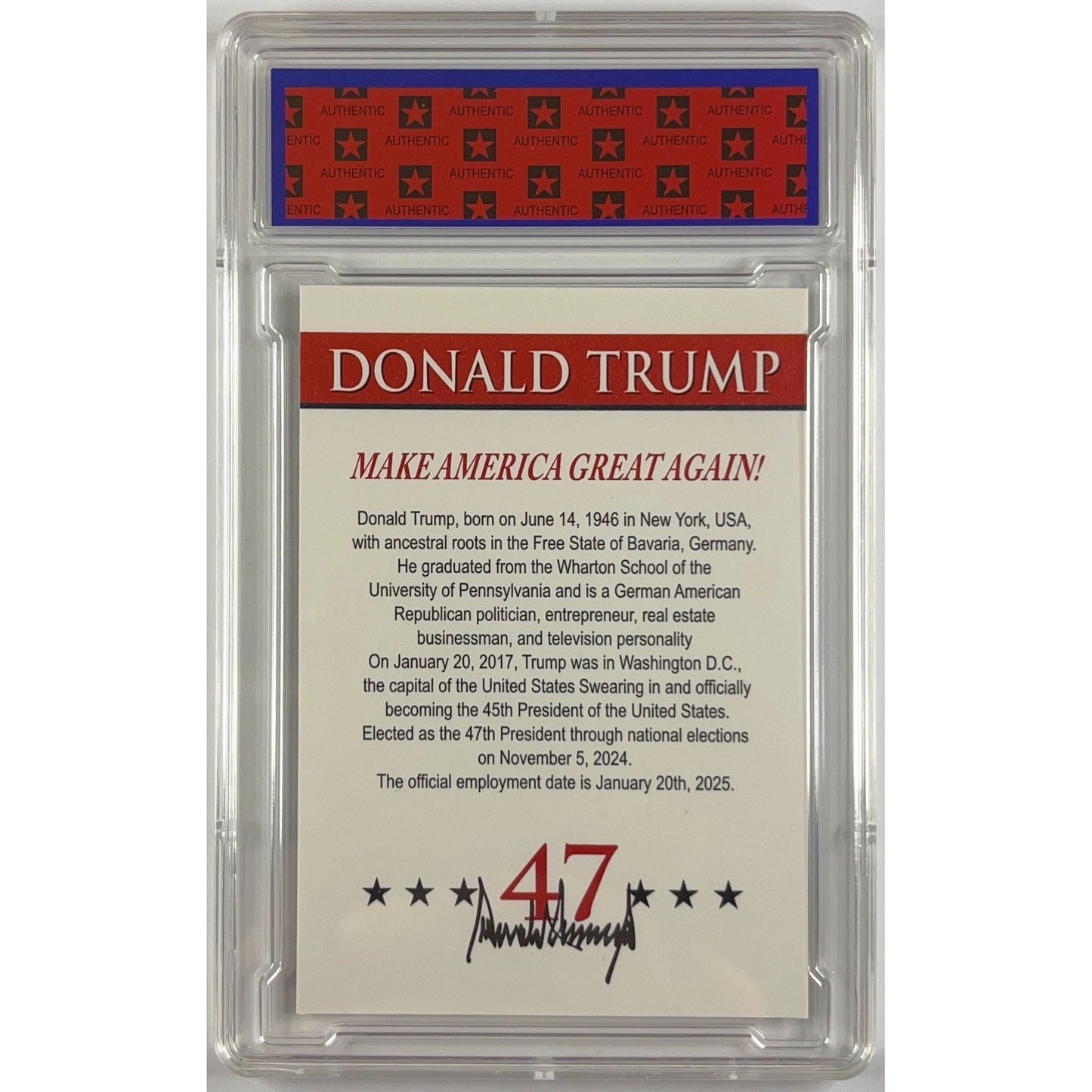 Donald Trump “Make America Safe Again” Holo TRUMP 10 | Local Legends Cards & Collectibles