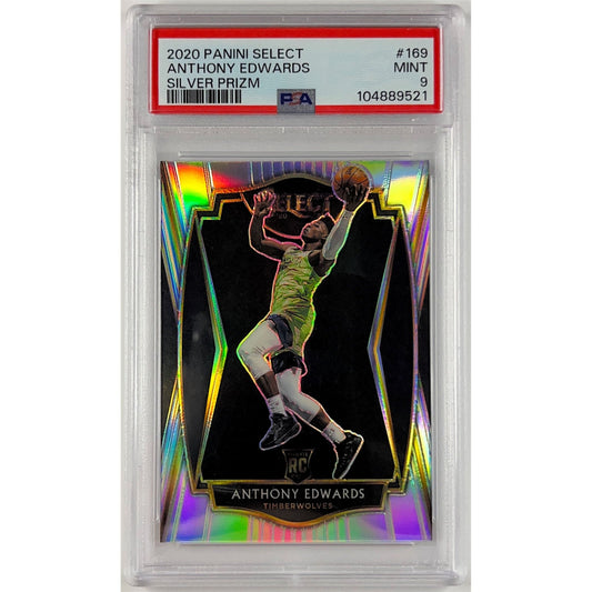 2020-21 Select Anthony Edwards Silver Holo Prizm RC PSA 9 MINT | Local Legends Cards & Collectibles