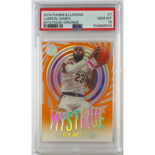 2019-20 Panini Illsuions LeBron James Mystique Orange Acetate PSA 10 GEM MINT | Local Legends Cards & Collectibles