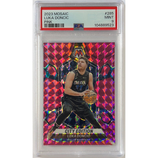 2023-24 Panini Mosaic Luka Doncic City Edition 69/149 PSA 9 MINT | Local Legends Cards & Collectibles