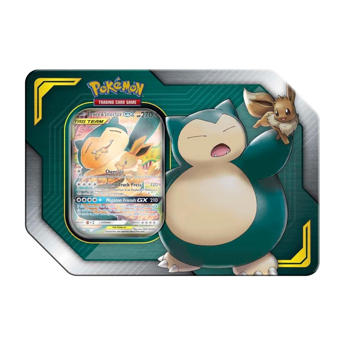 (THOR) Pokémon Eevee & Snorlax Tag Team Tin | Local Legends Cards & Collectibles