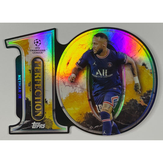 2022 Champions League Neymar JR Perfection 10 Die Cut Holo Foil SSP | Local Legends Cards & Collectibles