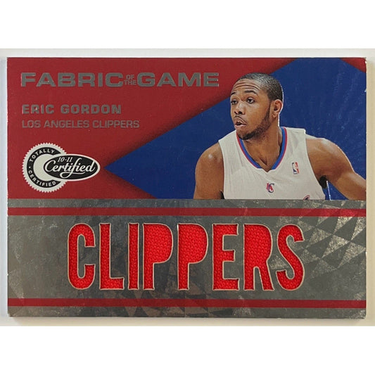 2010-11 Totally Certified Eric Gordon Fabric of the Game /299 | Local Legends Cards & Collectibles