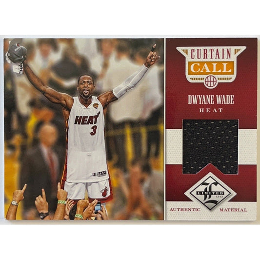 2012-13 Panini Limited Dwayne Wade Curtain Call Game Worn Patch /199 | Local Legends Cards & Collectibles
