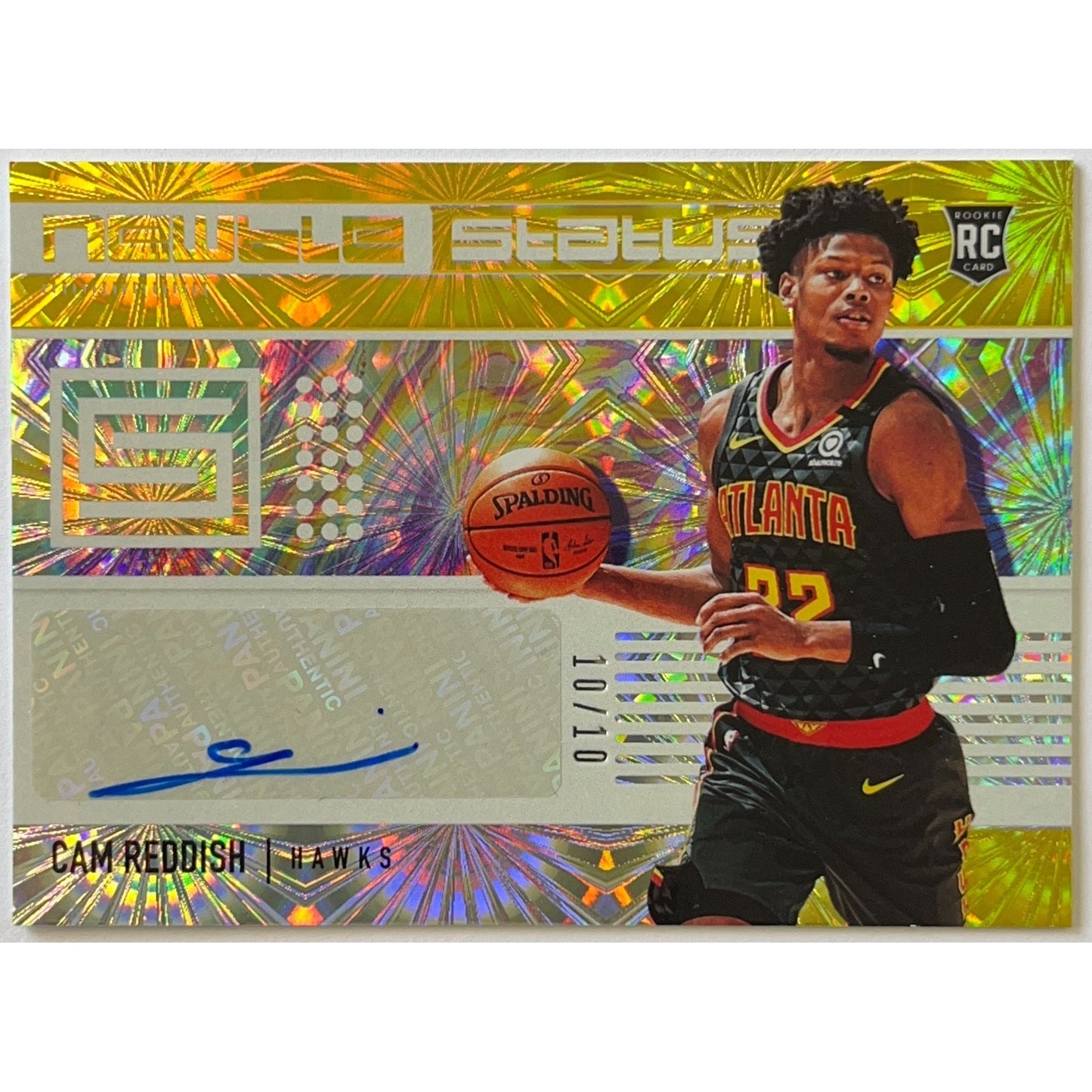 2019-20 Status Cam Reddish Newbie Status Gold Fireworks Auto RC 10/10