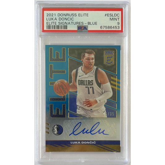 2021-22 Donruss Elite Luka Doncic Elite Signatures /35 PSA 9 MINT | Local Legends Cards & Collectibles
