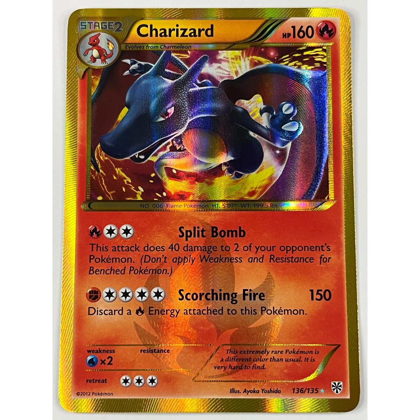 Shiny Charizard Plasma Storm Holo Secret Rare 136/135