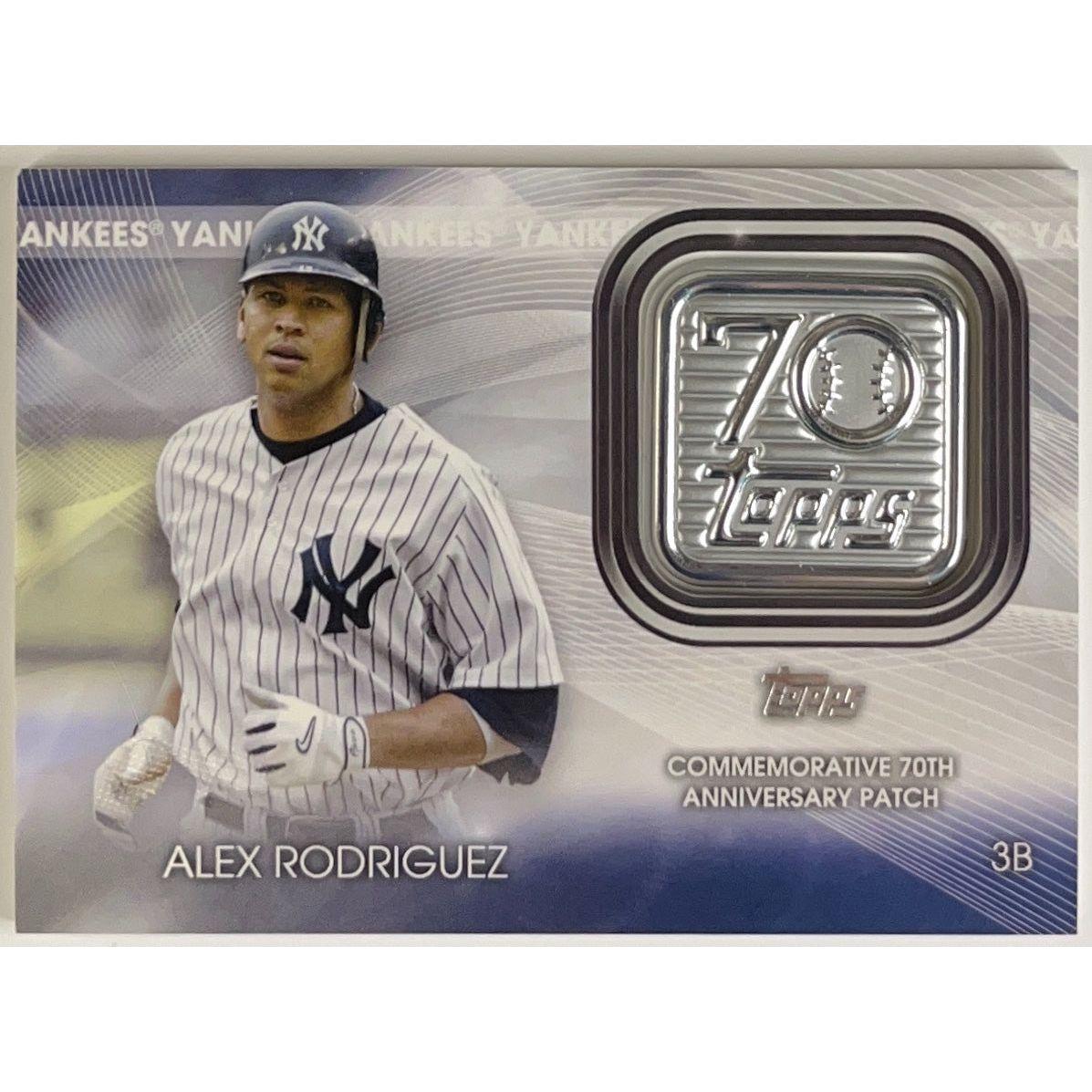 2021-22 Topps 70th Anniversary Commemorative Patch Alex Rodriguez