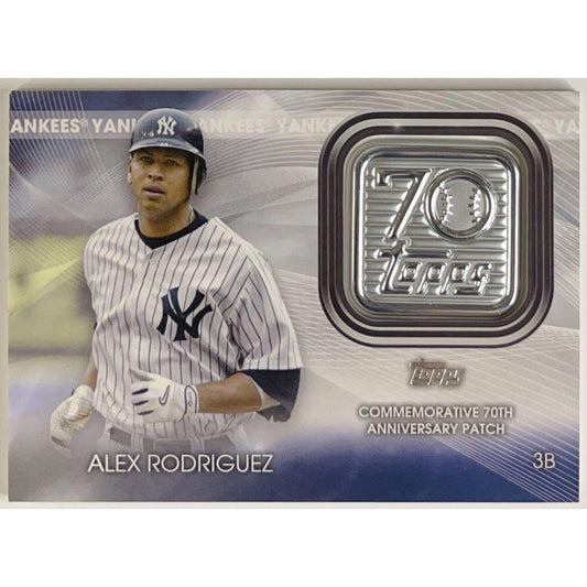 2021-22 Topps 70th Anniversary Commemorative Patch Alex Rodriguez | Local Legends Cards & Collectibles