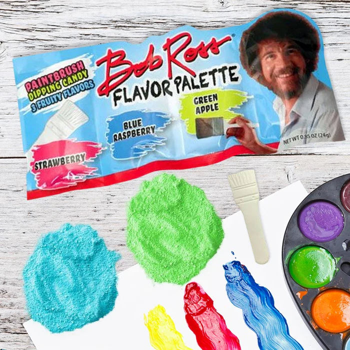 Boston Candy Corp. Bob Ross Flavour Palette Paintbrush Dipping Candy | Local Legends Cards & Collectibles