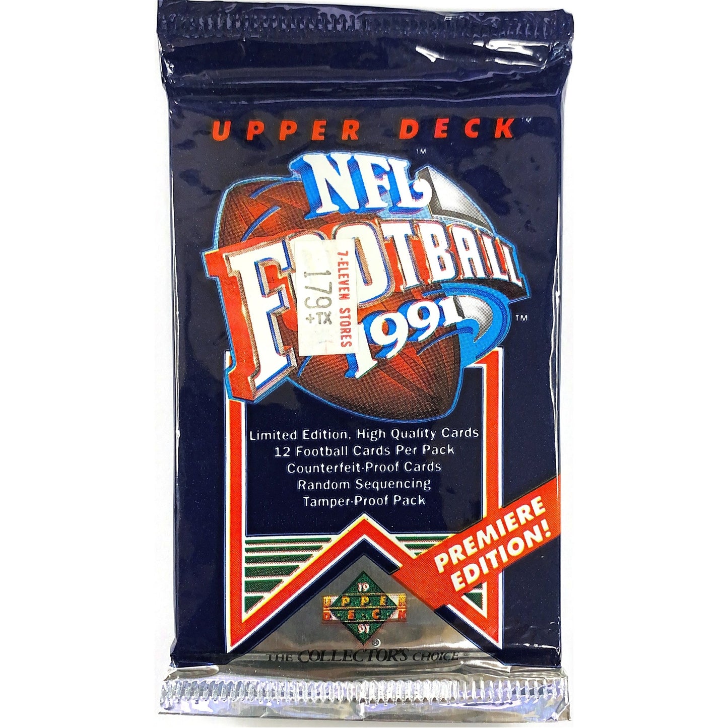 1991 Upper Deck NFL Football Premiere Edition Pack | Local Legends Cards & Collectibles